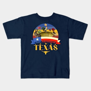 Born and Raised in Texas Armadillo Kids T-Shirt